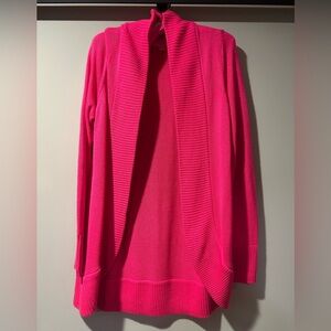 Lilly Pulitzer NWOT pink acrylic cardigan sweater open no snags never worn